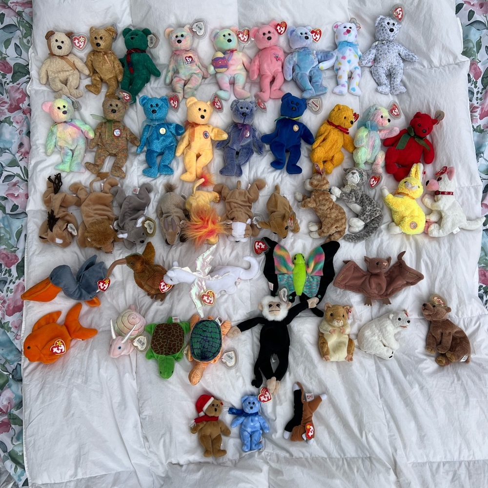 1993-2001 Beenie Baby Collebtion/ Over 15 Rare